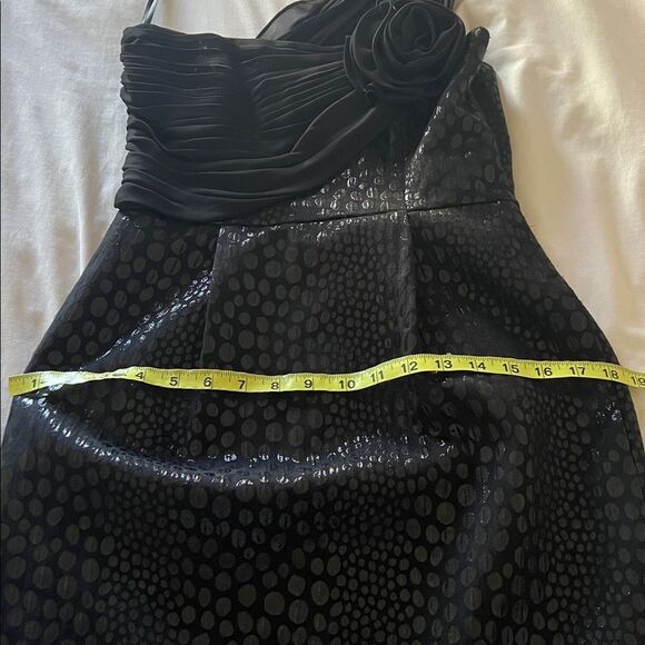 Laundry by shelli segal black brocade chiffon one shoulder dress - Picture 10 of 11